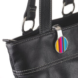 Handbag Holder and Clip "Retro Stripes"|Accroche Sac à Main “Retro Stripes”