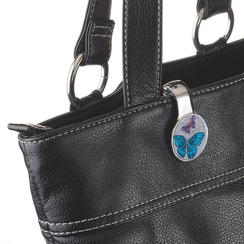 Handbag Holder and Clip "Vintage Butterflies"|Accroche Sac à Main “Vintage Butterflies”