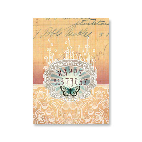 Greeting Card Birthday "Butterflies"|Cartes de voeux Birthday "Butterfly Rays"