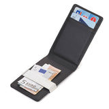 Credit card case with money clip|Etui pour cartes de crédit avec clip en metal