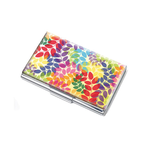 Business Card Case "Colorful Leaves"|Etui pour Cartes de Visite "Colorful Leaves"