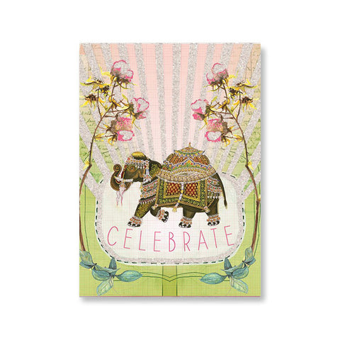Greeting Card "Fancy Elephant"|Carte de voeux "Fancy Elephant"