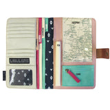  Colorful and loaded interiors Travel Wallet|Pochette de voyage rose