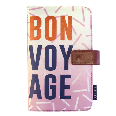 Travel Wallet Jet Lag "Bon Voyage"|Pochette de Voyage – "Décalage Horaire – Bon Voyage"