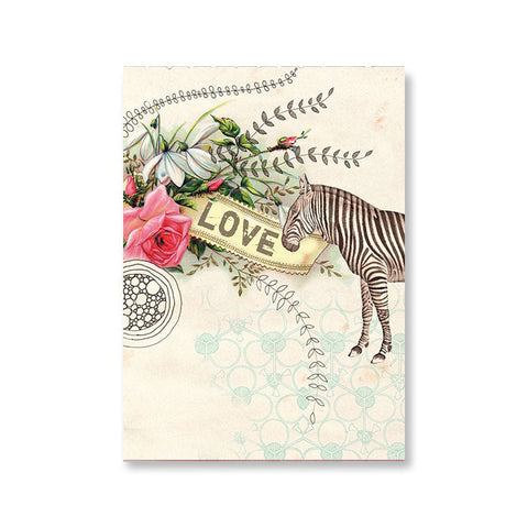 Greeting Card "Love Zebra"|Cartes de voeux "Love Zebra"