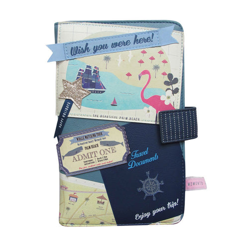 Travel Wallet "Memento "Beach"|Pochette de Voyage “Memento”