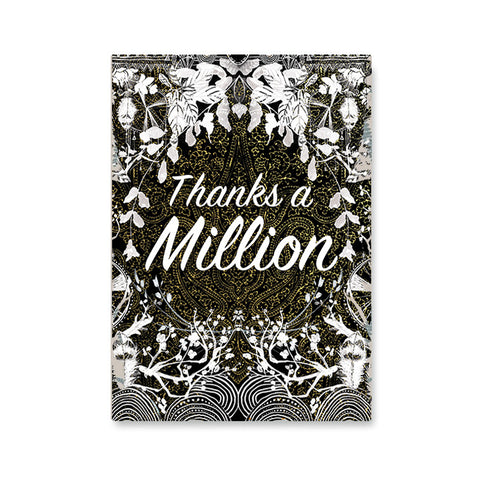 Greeting Card "Thanks a million"|Cartes de voeux "Merci un million"