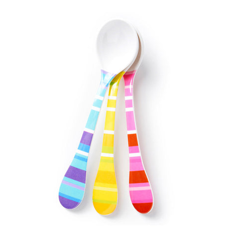 Scoop Spoons "Beach Stripes" Set of 3|Ensemble de Cuillères "Beach Stripes"