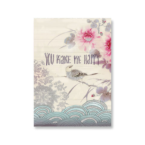 Greeting Card "You Make Me Happy"|Cartes de voeux "Make Me Happy"