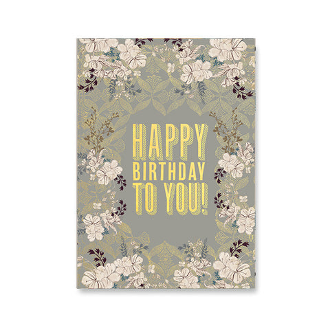 Greeting Card "Happy Birthday to You"|Cartes de voeux "Joyeux anniversaire"