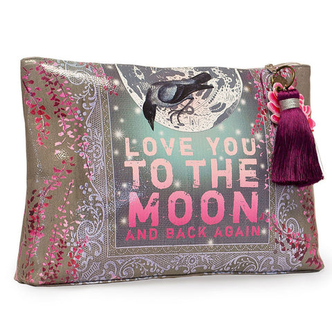 Large Accessory Pouch "Moon and Back"|Grande Pochette “Moon and Back"