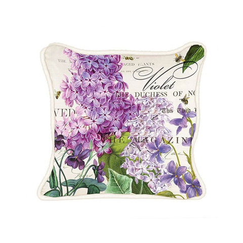 Pillow "Lilac and Violets"|Coussin "Lilac and Violets"