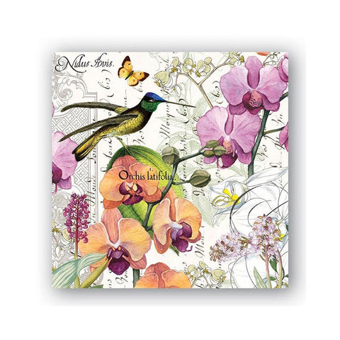 Orchids in Bloom Luncheon Napkins|Serviettes de table "Orchids in Bloom"