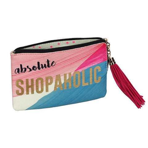 Zip Purse "Shopoholic"|Pochette zip "Shopoholic"